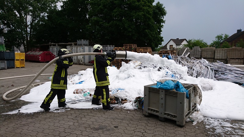 NKR1b Schaumrohr im Einsatz
